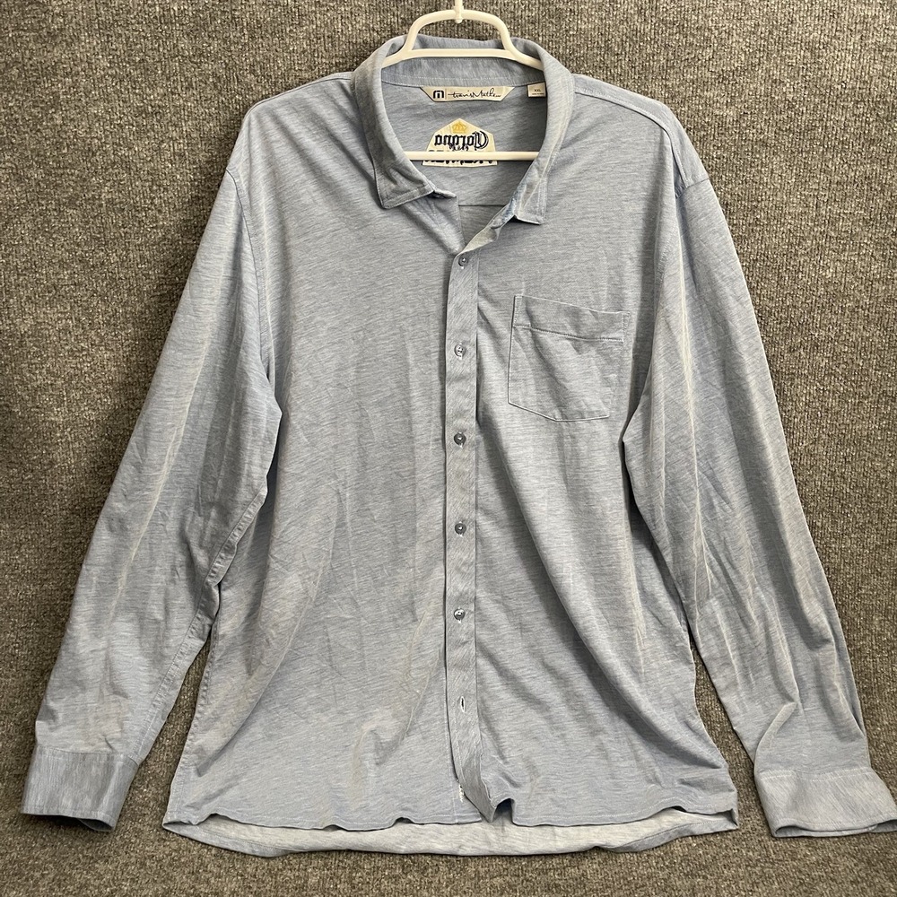 Travis Mathew Shirt Mens Sz 2XL Corona Premier Performance Button Up